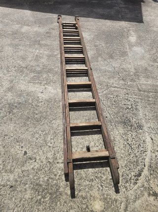 Escalera de madera plegable 6 metros
