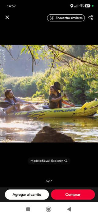 Kayak hinchable Explorer 2 personas
