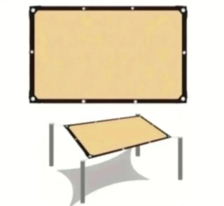 Toldo Vela Malla Rectangular 3X6