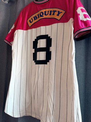 Camiseta Grimey Rosa y Blanca Estilo Vintage