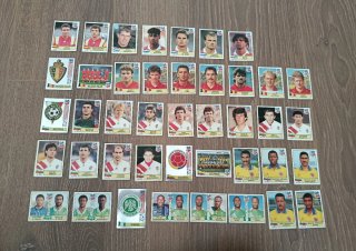 136 Cromos sin repetir del mundial USA 94. Panini.