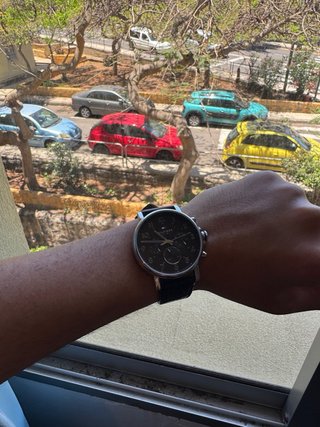 Reloj Tommy Hilfiger Negro y Plateado de hombre.