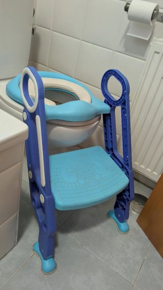 Asiento reductor WC niños con escalón