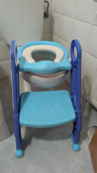 Asiento reductor WC niños con escalón