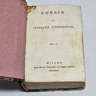 Libro antico - Poesie di Ippolito Pindemonte 1830
