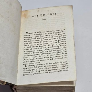 Libro antico - Poesie di Ippolito Pindemonte 1830