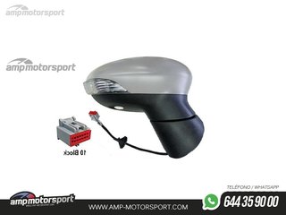 RETROVISOR COMPLETO DERECHO PARA FORD FIESTA MK7