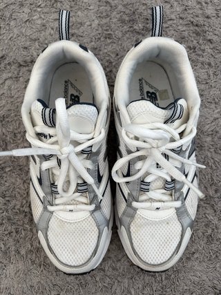New Balance 408 Mujer Blanco con azul marino