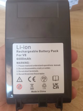 Batteria V8 6000mAh per Dyson
