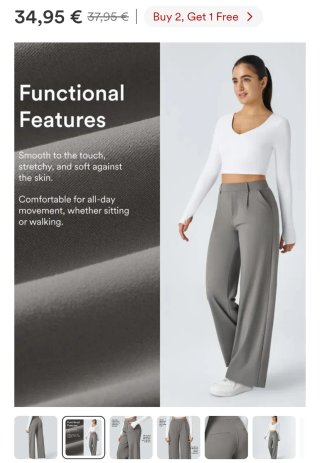 Pantalón de traje negro de pinza