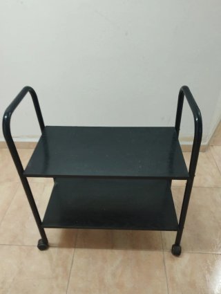 Carro auxiliar 2 estantes con ruedas