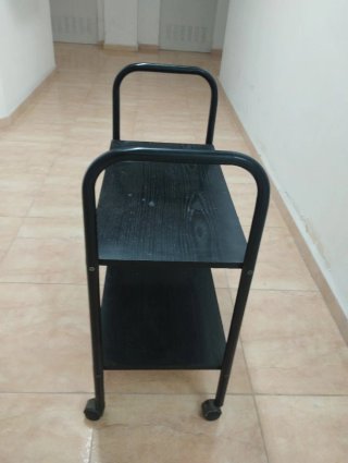 Carro auxiliar 2 estantes con ruedas