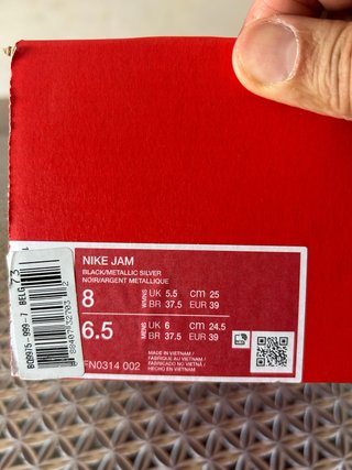 Scarpe Nike jam nere oro unisex