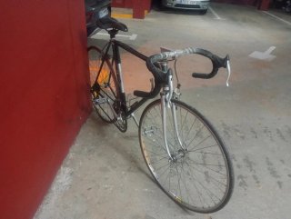 Bicicleta de carretera clásica