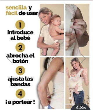 Camiseta portabebés Crisalida Talla M