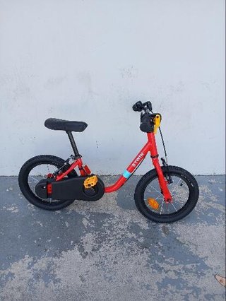 Bicicleta 14 pulgadas niños 3-5 Años 2 en 1 Discover 500