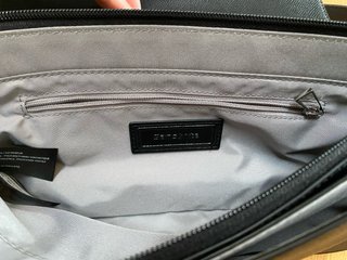 Borsetta Samsonite nera sintetica poliuretano