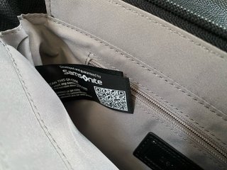 Borsetta Samsonite nera sintetica poliuretano