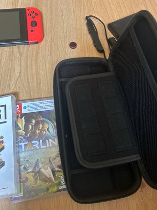 Nintendo Switch Azul/Rojo + Accesorios 3 juegos!