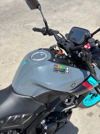 Yamaha MT-125 gris + baúl Givi