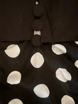 Vestido Hell Bunny lunares negro talla L