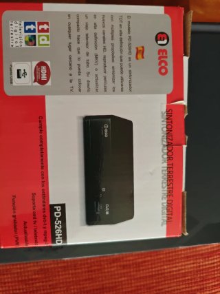 Sintonizador TDT Elco PD-526HD y Mando