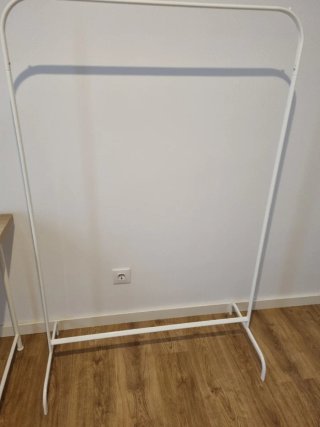 Burro perchero Ikea blanco metal 99x152