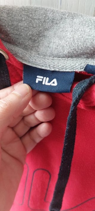 Felpa Fila Rossa con Cappuccio