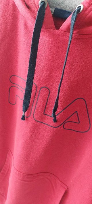 Felpa Fila Rossa con Cappuccio