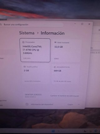 Ordenador de Mesa Negro