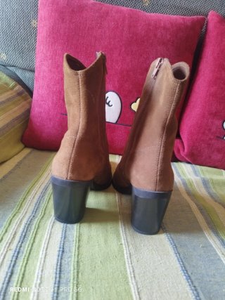 Botines de piel Zara marrones