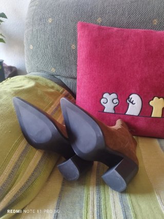 Botines de piel Zara marrones