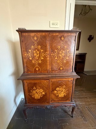Mueble bar Herraiz madera marquetería
