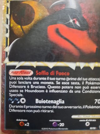 Carta Pokémon Houndoom Fase 1 PV 110