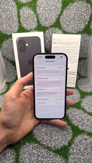 iPhone 16 128GB Nero - Batteria 100%