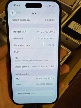 iPhone 16 128GB Nero - Batteria 100%