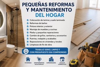 PEQUEÑAS REFORMAS Y MANTENIMIENTO DEL HOGAR