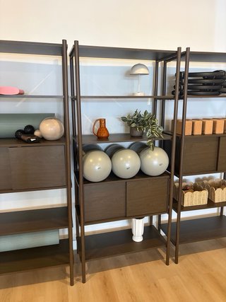Estantería JYSK Roble 6 Estantes 2 Puertas