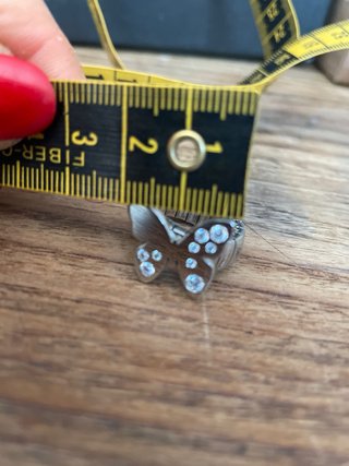 Anello Farfalla con Cristalli Argento