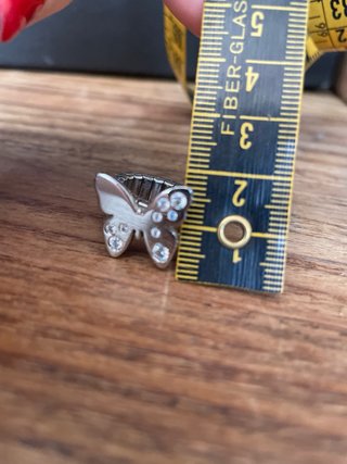 Anello Farfalla con Cristalli Argento