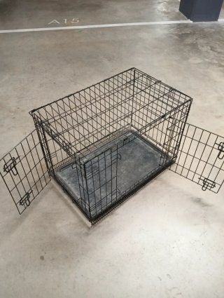 Jaula Transportin Animales Negra