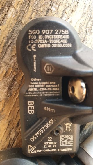4 Válvulas TPMS 500 907 275B