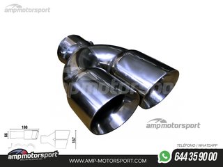 COLA DE ESCAPE DOBLE INOX IZQUIERDA