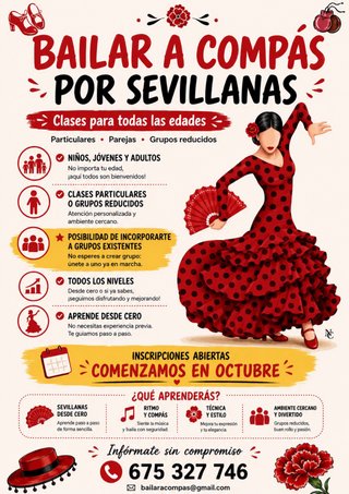 Clases de sevillanas para todas las edades