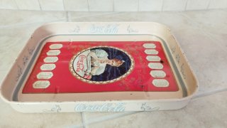 Vassoio Coca Cola Latta Vintage Calendario 1900
