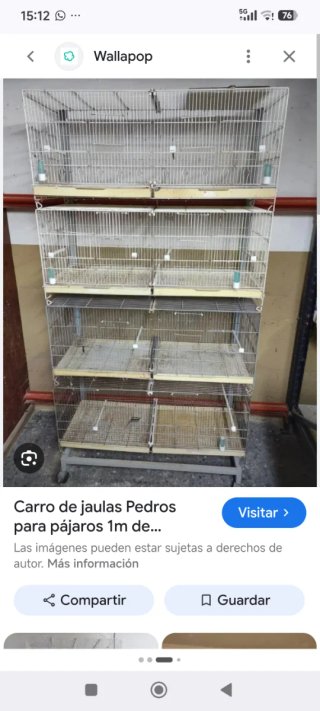 Carro con jaulas Pedros para pájaros