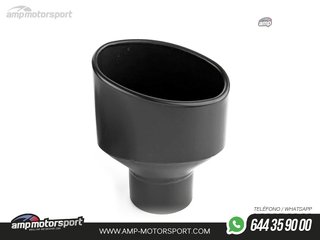 COLA DE ESCAPE TIPO RS4 LADO DERECHO NEGRA