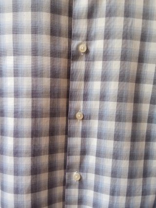 Camisa Hugo Boss cuadros azul M/41 usada una vez