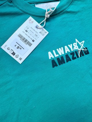 Camiseta Zara A Estrenar  Always Amazing