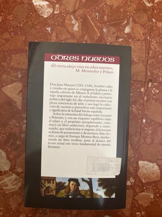 Libro Don Juan Manuel El conde lucanor